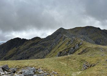 28th May: On Sgurr na Creiche (deleted Top) looking back at The Saddle